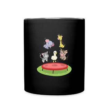 Trampoline Gymnastique Gymnastes Exercice de remise en forme - Mug uni - noir - Devant