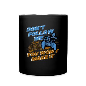 Ne me suivez pas ATV Quad Offroad Motorsport Cadeau - Mug uni - noir - Devant
