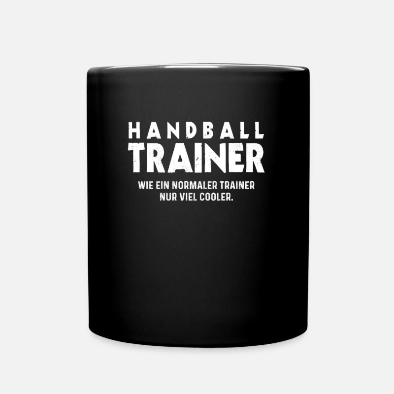 Handball Trainer Handballer Handballspieler - Tasse einfarbig - Schwarz
