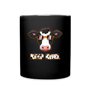 Cow Cows Cattle Farmer Farmer - Full Colour Mug - black - Front