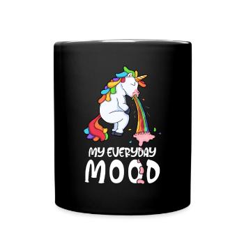 La licorne de vomi drôle - Mug uni - noir - Devant