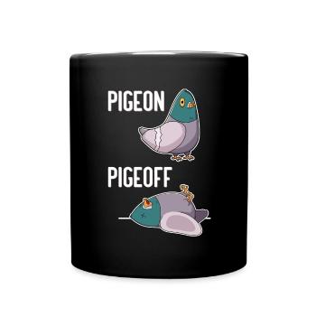 Pigeon pigeon pigeon breeding funny - Full Colour Mug - black - Front
