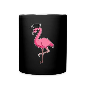 Flamingo Diplôme de fin d’études - Mug uni - noir - Devant