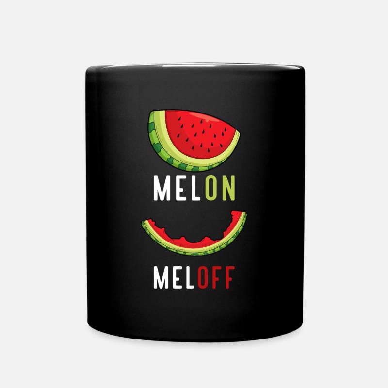 Wassermelone Obst Melone Sommer - Tasse einfarbig - Schwarz