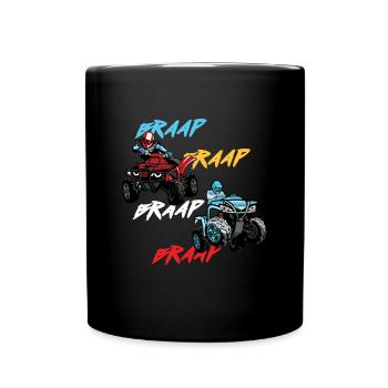 Braap ATV Quad Offroad Extreme Sport Motor Cadeau - Mug uni - noir - Devant