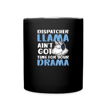 Dispatcher Dispatcher Llama - Full Colour Mug - black - Front