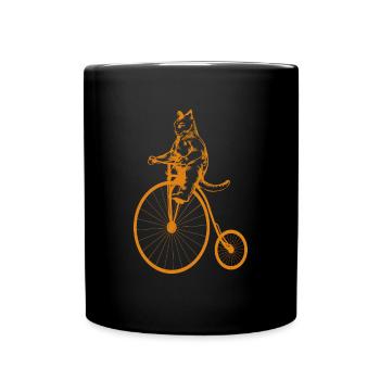 Vintage Vélo Chat Chaton Vélo Chatons Chat - Mug uni - noir - Devant