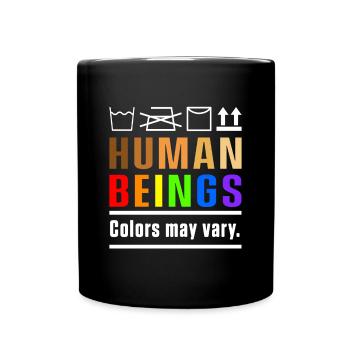 Les couleurs de l’être humain peuvent varier le cadeau homosexuel LGBTQ - Mug uni - noir - Devant