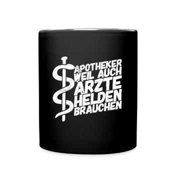 Apotheker Apotheke Pharmazeut - Tasse einfarbig - Schwarz - Vorne
