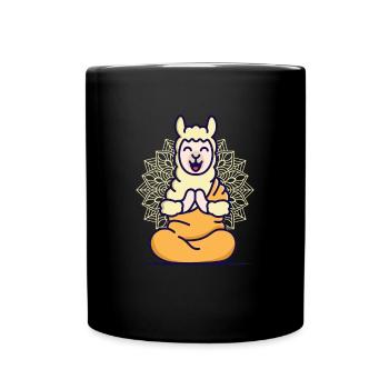 Lama Yoga Instructeur Méditation Méditer Yogi Cadeau - Mug uni - noir - Devant