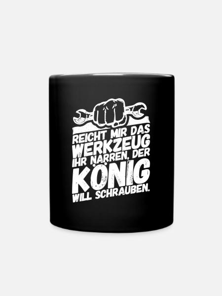 Mechaniker Automechaniker Bastler Werkstatt - Tasse einfarbig - Schwarz