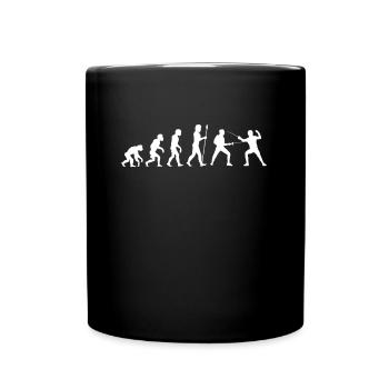 Fechten Evolution Fechtsport Fechter - Tasse einfarbig - Schwarz - Vorne
