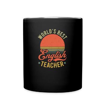 Professeur d’anglais Mondes Meilleur professeur d’anglais - Mug uni - noir - Devant