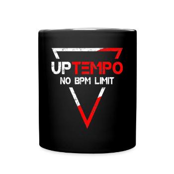 Uptempo - Rave - Hardstyle - Gabber - Gift - Full Colour Mug - black - Front