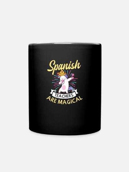 Professeur d’espagnol Les professeurs d’espagnol sont magiques - Mug uni - noir