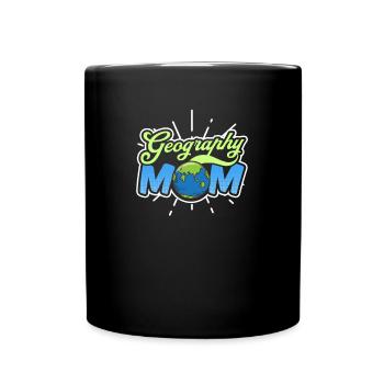 Geographie Lehrer Geographie Mama - Tasse einfarbig - Schwarz - Vorne
