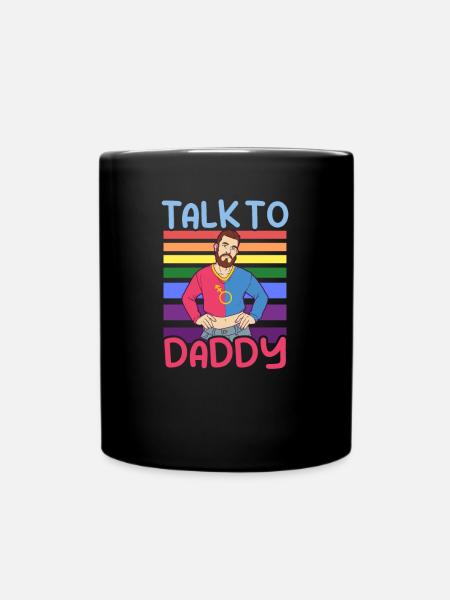 Gay Daddy Vintage Parler à Papa - Mug uni - noir