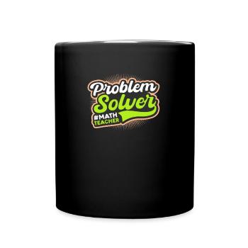Math Teacher Problem Solver - Full Colour Mug - black - Front