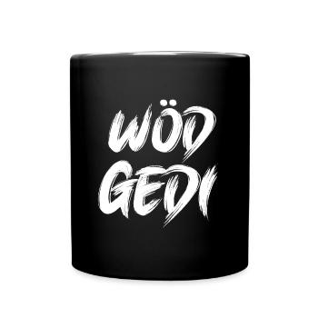 Wöd Gedi Bester Gedi sein Patenonkel fragen Taufe - Tasse einfarbig - Schwarz - Vorne