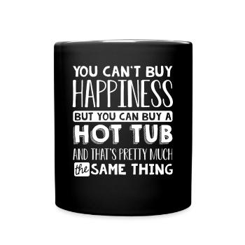 Le tourbillon est le bonheur - Mug uni - noir - Devant