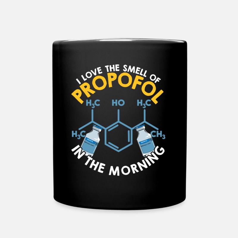 J’adore l’odeur du propofol le matin - Mug uni - noir