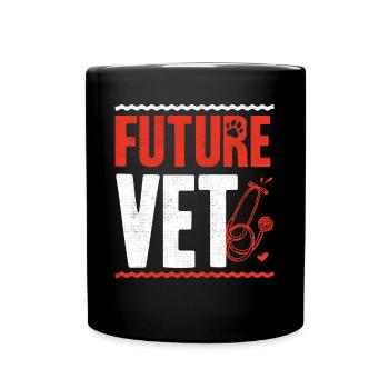 Future veterinarian, veterinarian - Full Colour Mug - black - Front