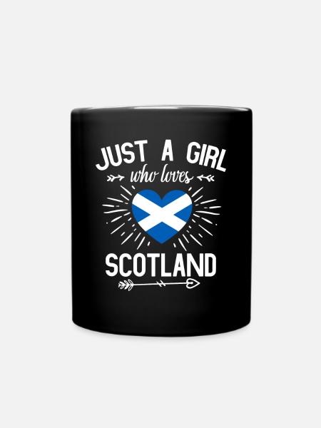 Scottish Girl, Écosse - Mug uni - noir