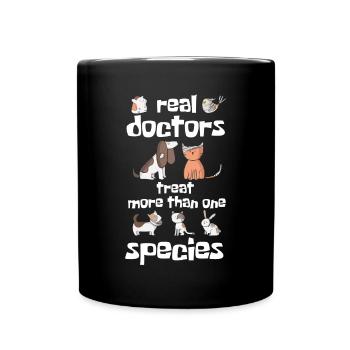 Veterinarian girl, veterinarian - Full Colour Mug - black - Front