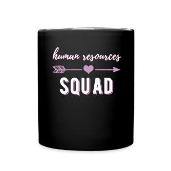 HR Squad, Cute human resources gifts, hr funny, - Full Colour Mug - black - Front