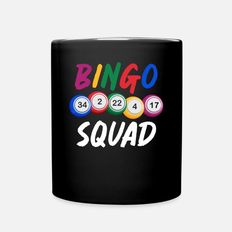 Bingo, Bingo-Spieler, Bingo-Trupp - Tasse einfarbig - Schwarz