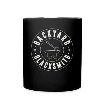 Schmied, Schmieden - Tasse einfarbig - Schwarz - Vorne