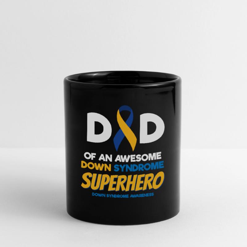 Down-Syndrom-Superheld, Down-Syndrom-Bewusstsein Tasse einfarbig