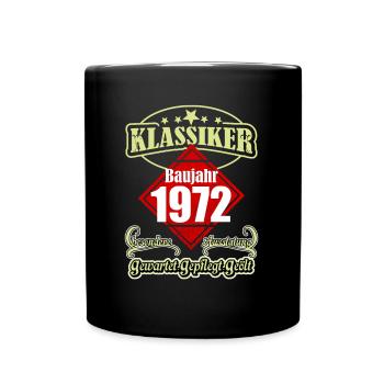 50e anniversaire - année classique de construction 1972 millésime - Mug uni - noir - Devant