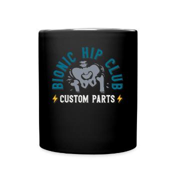 Bionic Hip Club, prothèse de hanche - Mug uni - noir - Devant