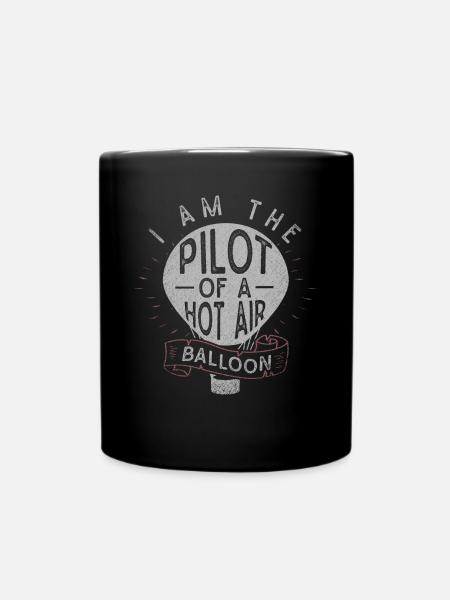 Montgolfière, pilotage d’une montgolfière - Mug uni - noir