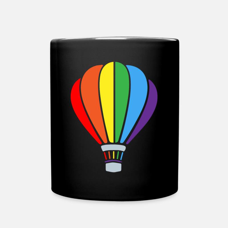 Montgolfière, pilotage d’une montgolfière - Mug uni - noir