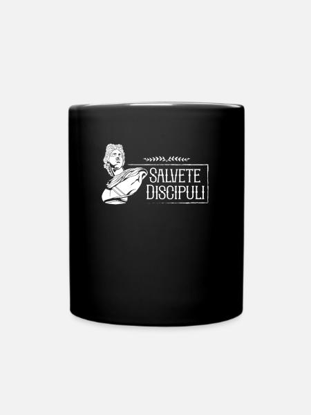 Dicton latin - Salvete Discipuli - Mug uni - noir