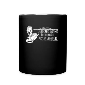 Latin - Quidquid Latine Dictum Sit Altum Videtur - Mug uni - noir - Devant