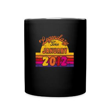 January 2012 - Birthday in January - Full Colour Mug - black - Front
