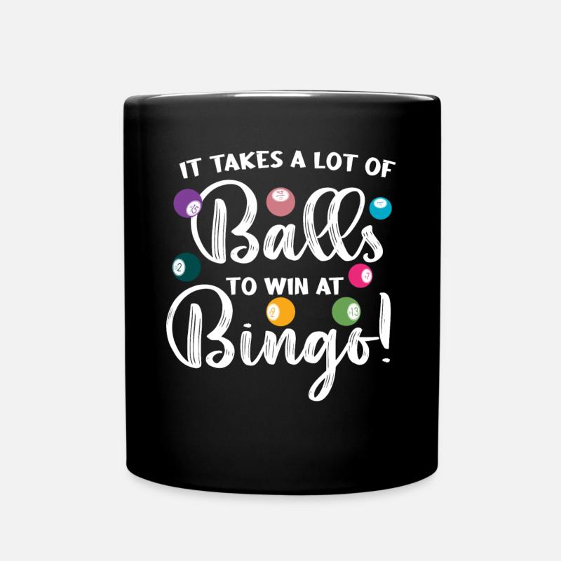 Joueurs de Bingo, Bingo, Boules de Bingo - Mug uni - noir
