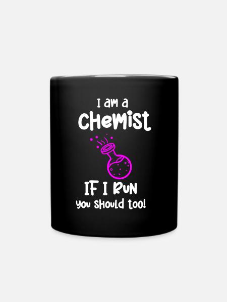 Chemist, chemistry teacher, chemistry - Full Colour Mug - black
