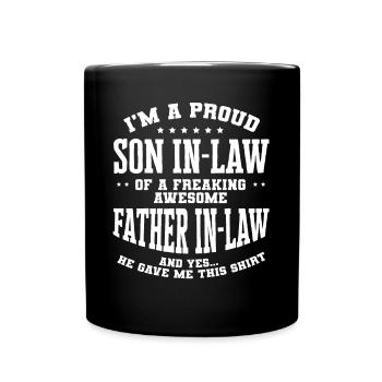Mother-in-law's son-in-law - Full Colour Mug - black - Front