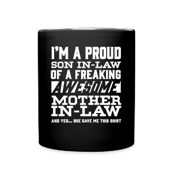 Mother-in-law's son-in-law - Full Colour Mug - black - Front