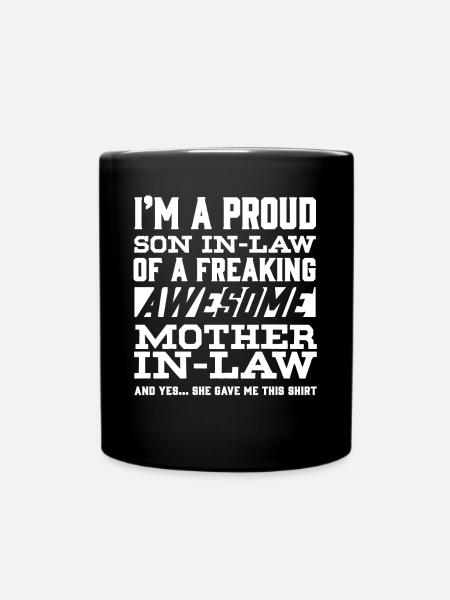Schwiegersohn Der Schwiegermutter - Tasse einfarbig - Schwarz