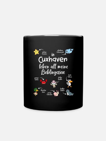 Meine Lieblingstiere in Cuxhaven - Tasse einfarbig - Schwarz