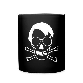 Lauter Skull / Schädel / Politik / Röntgenbild - Tasse einfarbig - Schwarz - Vorne