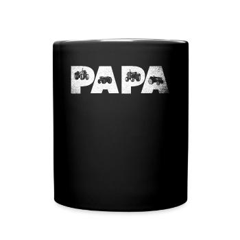 Farmer dad, tractor lover - Full Colour Mug - black - Front