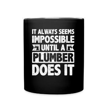 It Always Seems Impossible - Tasse einfarbig - Schwarz - Vorne