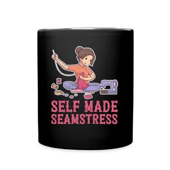 Couturière auto-fabriquée - Mug uni - noir - Devant