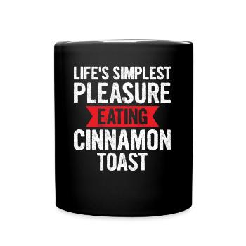Lifes Simplest Pleasure - Full Colour Mug - black - Front